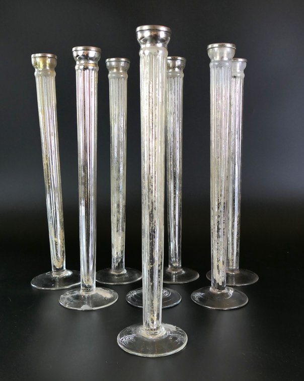 Mercury Glass Candlesticks