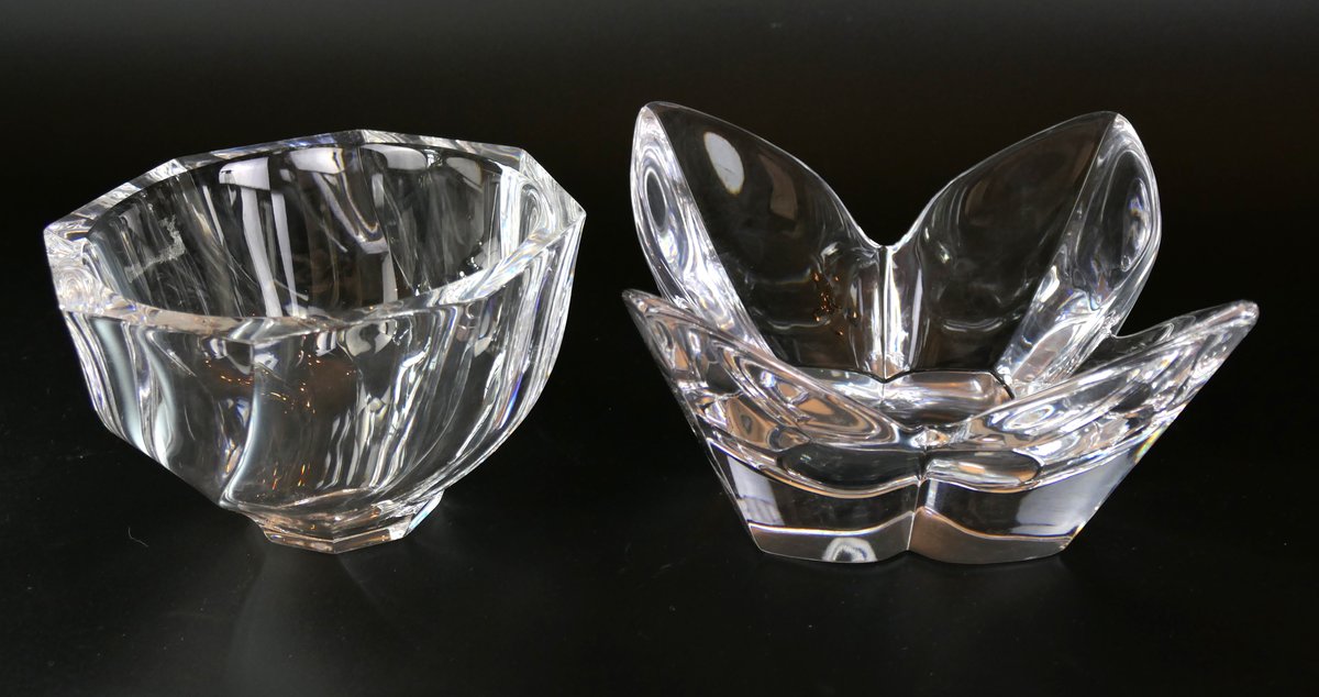 Two Orrefors Crystal Bowls