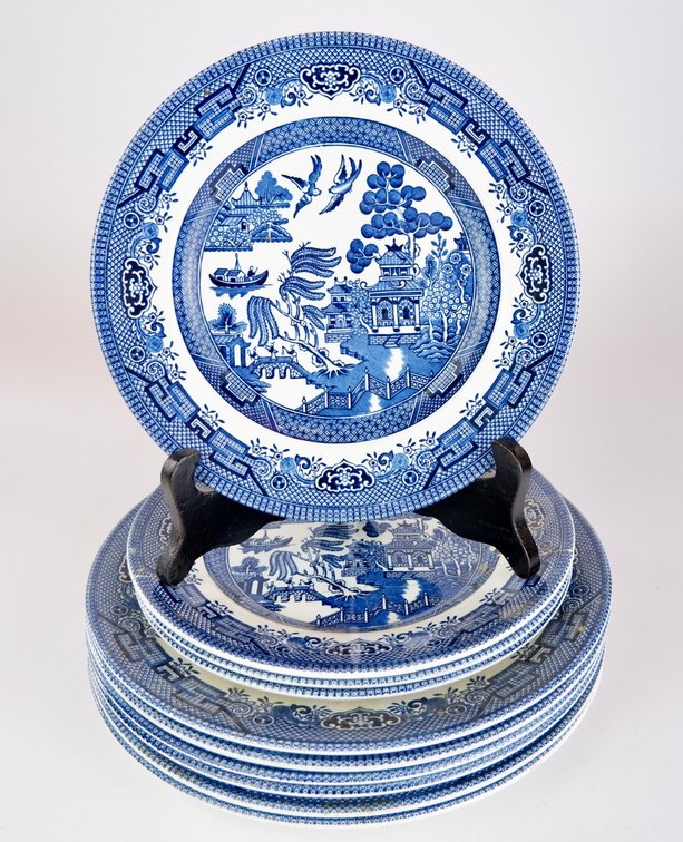 Churchill England Blue Willow China