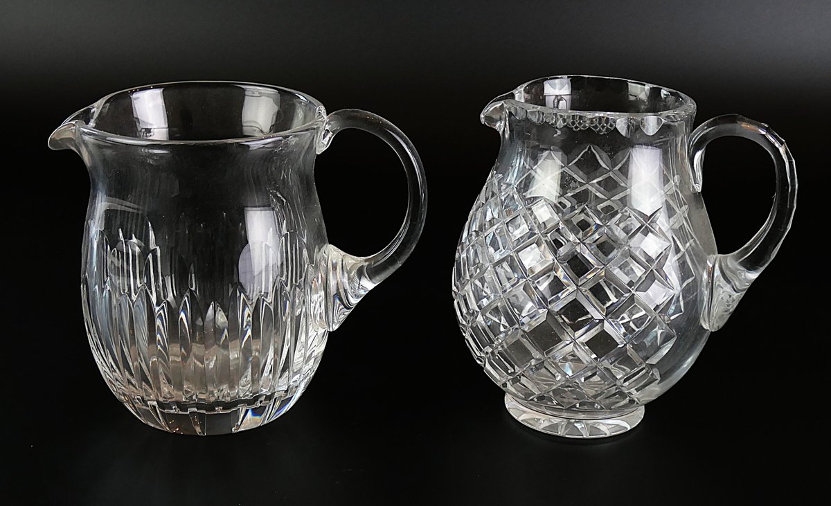 Two Ceska Crystal Pitchers