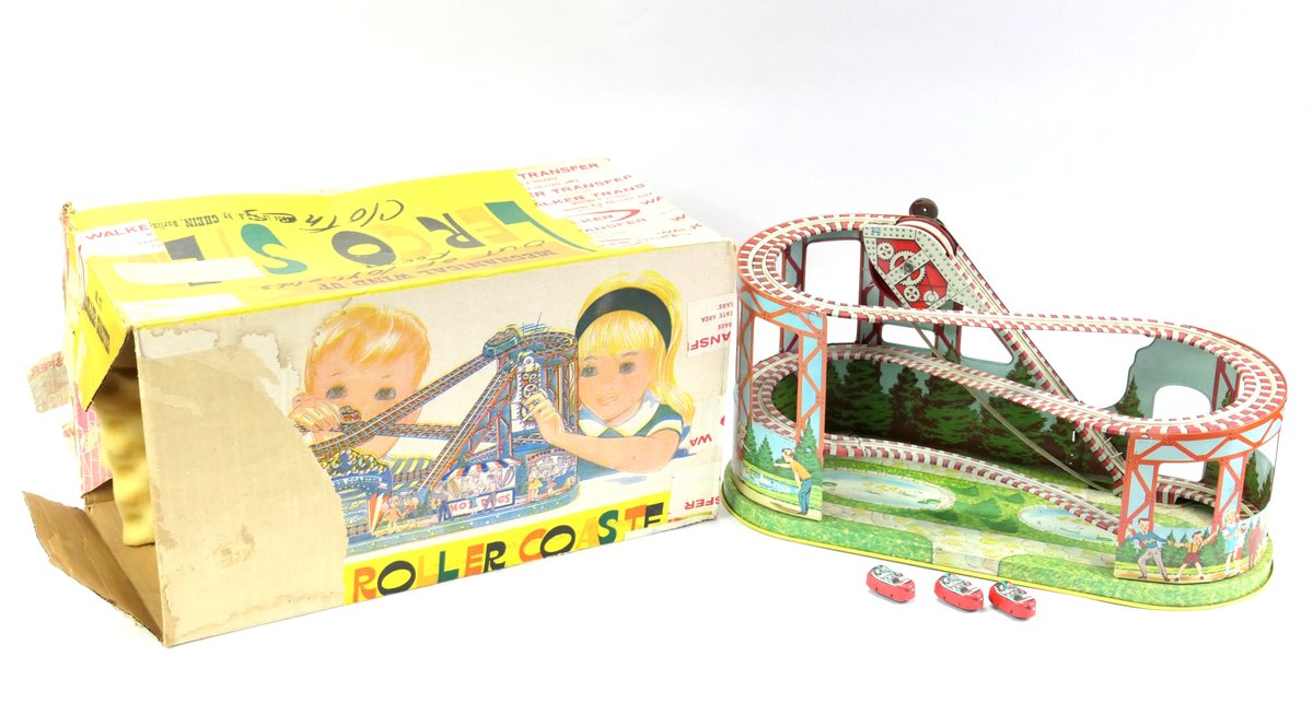 Vintage Chein Wind Up Roller Coaster
