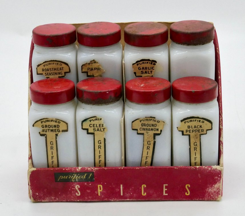 Vintage Griffith's Spice Jars