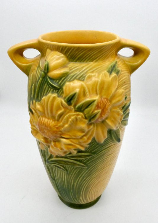 Roseville Pottery Peony Vase