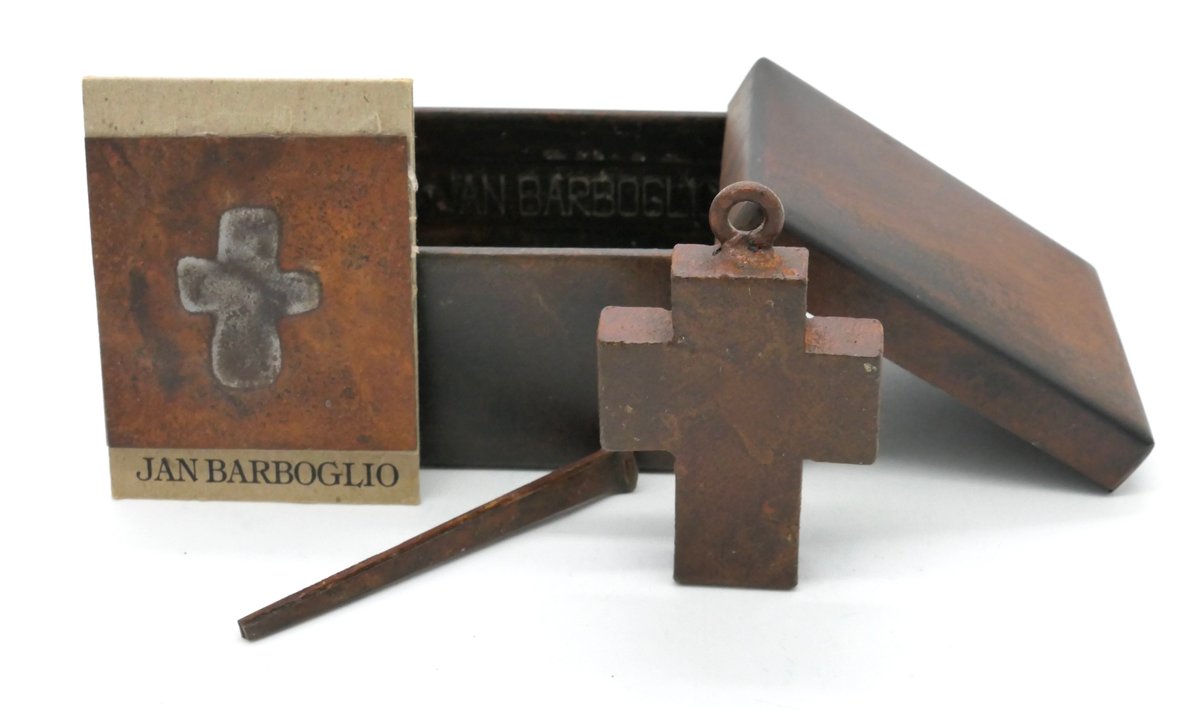 Forged Metal Box And Cross