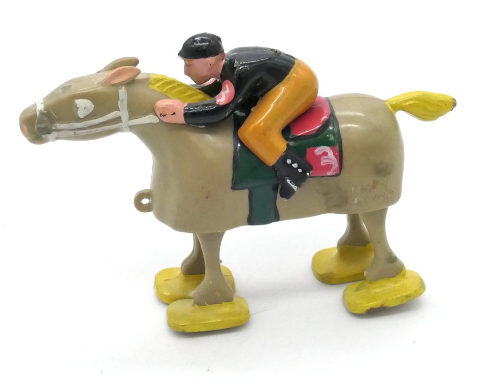 Vintage Louis Marx Race Horse Ramp Walker Toy