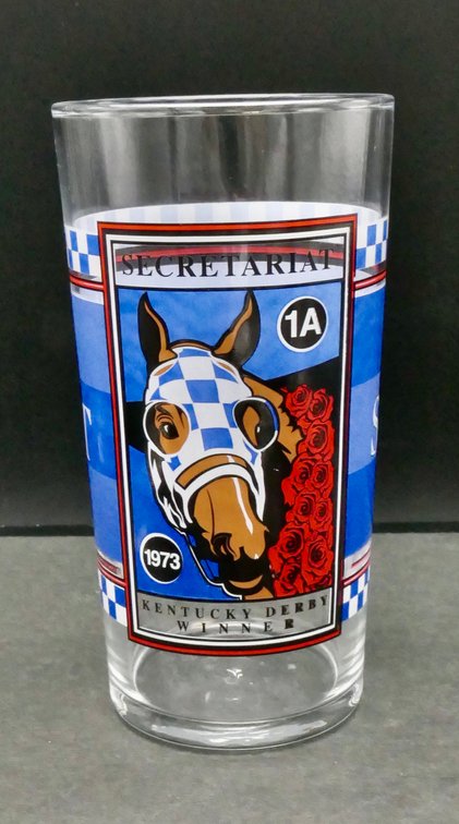 1973 Secretariat Commemorative Glass