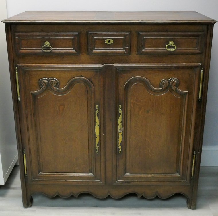 Solid Oak French Cabinet