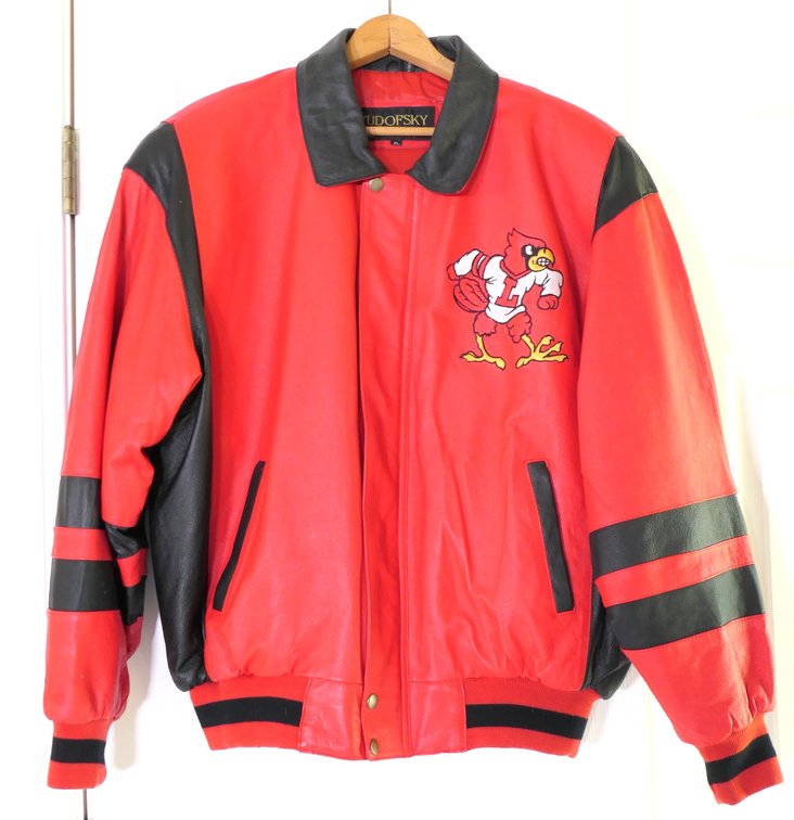 Yudofsky Leather UofL Bomber Jacket