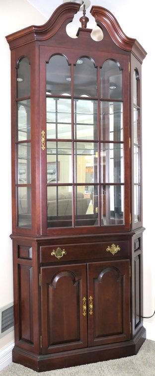 Cherry Corner China Cabinet 