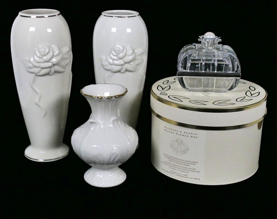 Four Cream Lenox Pieces