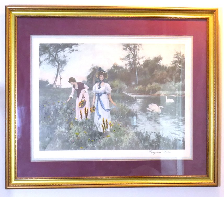 "Fragrant Fields" Framed Print
