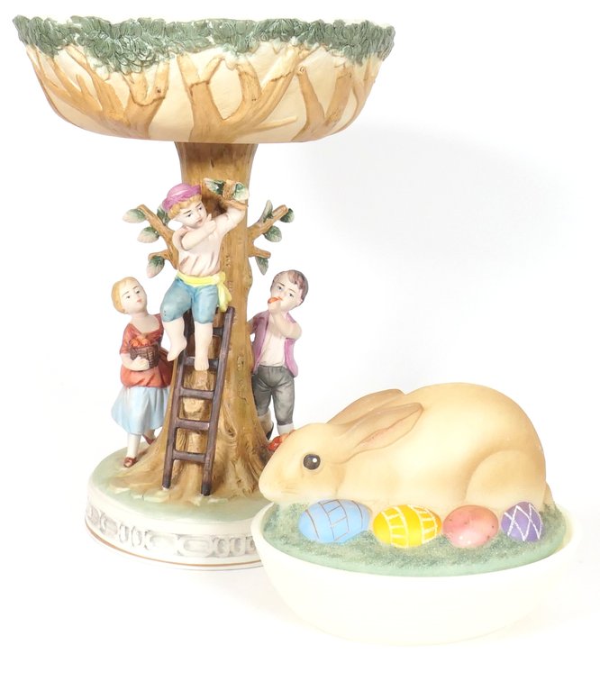 Two Whimsical Ceramic Pieces