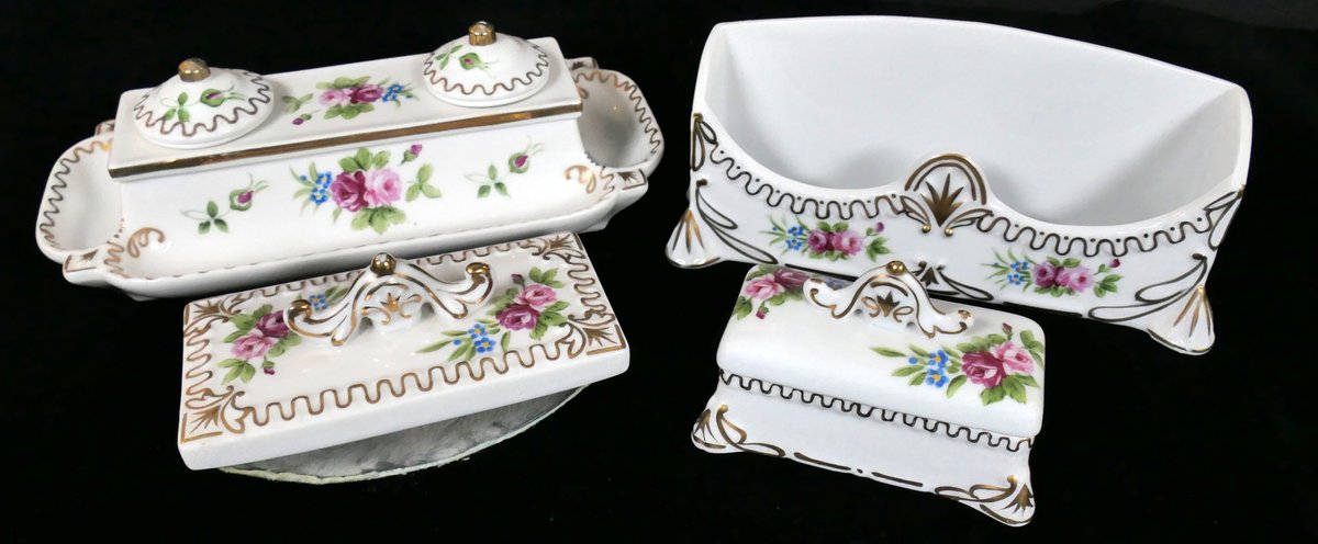 Floral Ceramic Office Accessories