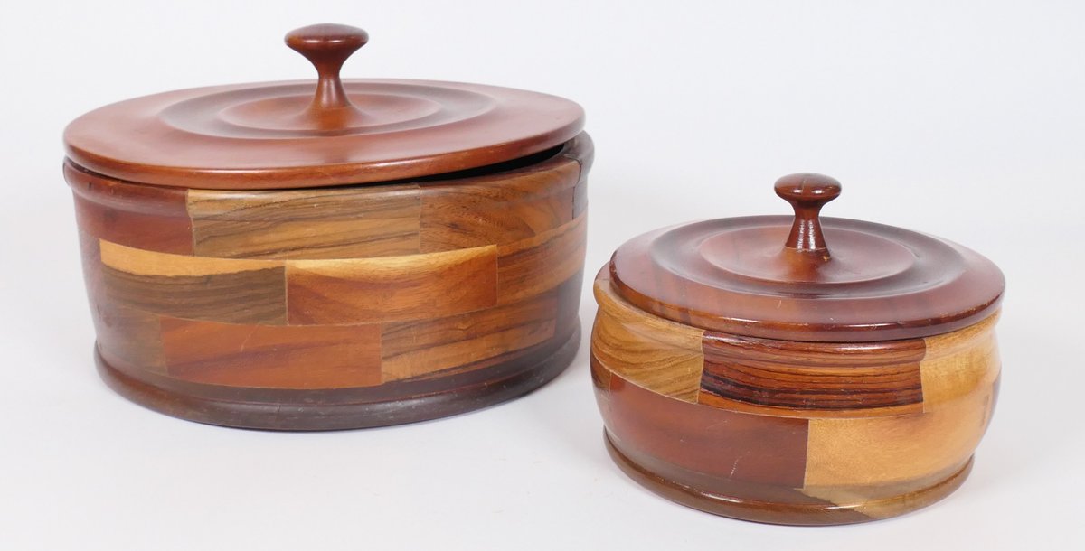 Two Decorative Wood Boxes