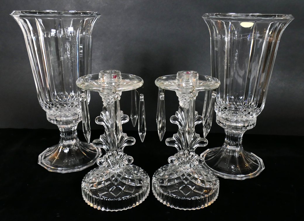 Glass and Crystal Candlesticks