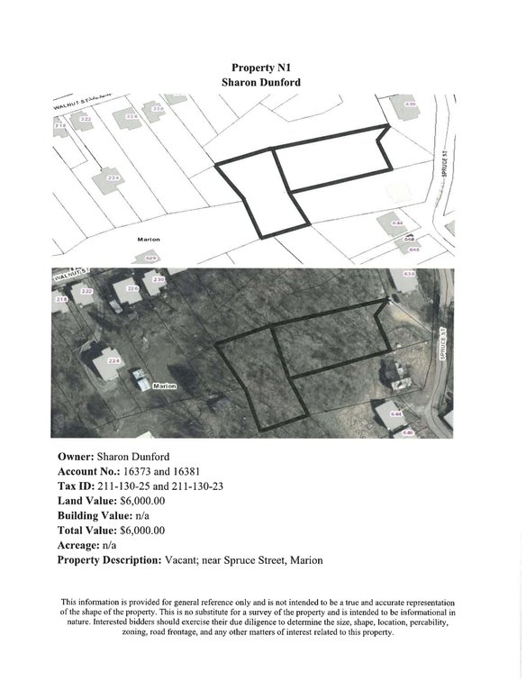 Image for NJ1 - Vacant; Near Spruce Street, Marion
