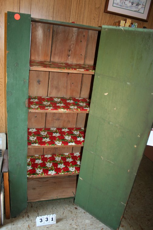 Image for Primative Wooden Cabinet 5 Shelves 30