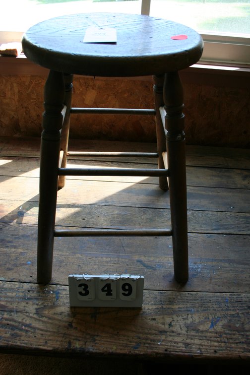 Image for Oak Stool Turned Legs 22