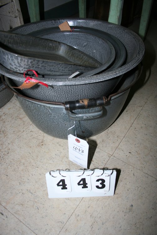 Image for Large Gray Enamel Ware
