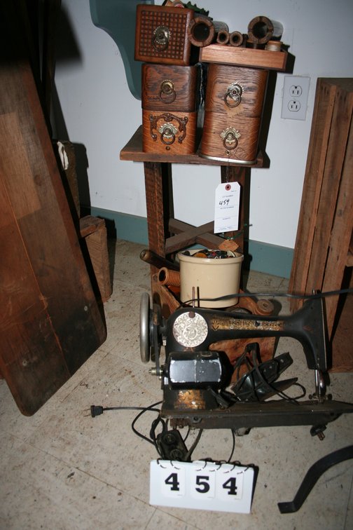 Image for Antique Sewing Items / Buttons / Singer Machine
