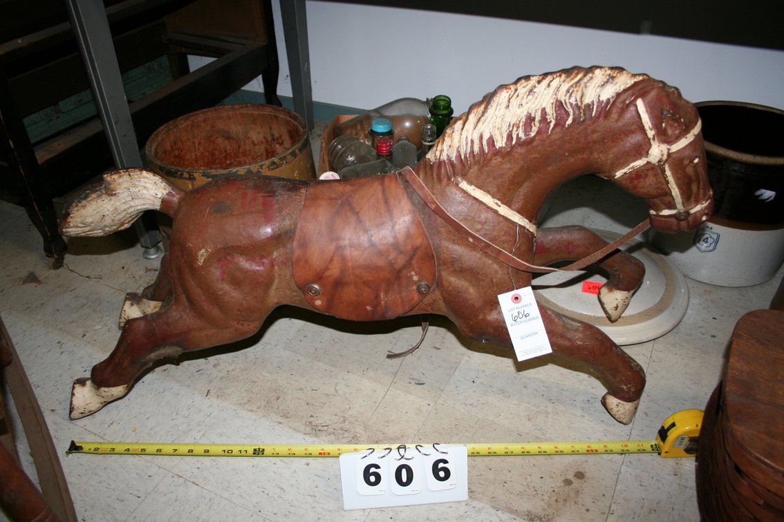 Image for Heavy Antique Iron Horse 36