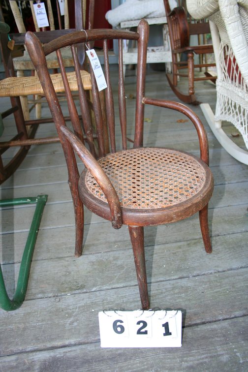 Image for Childs Bentwood Antique Chair