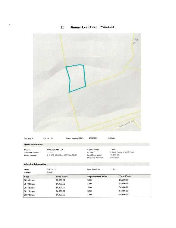 Image for NJ11 - 3.0 acres +/- near Hunt Ridge Road & Terrell Mountain Road