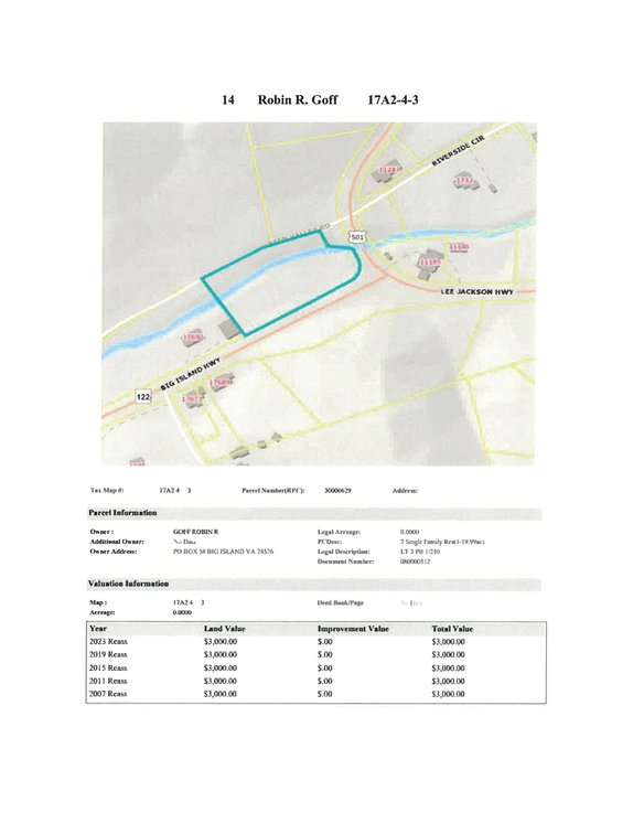 Image for REDEEMED NJ14 - Lot 3 at Lee Jackson Highway & Big Island Highway