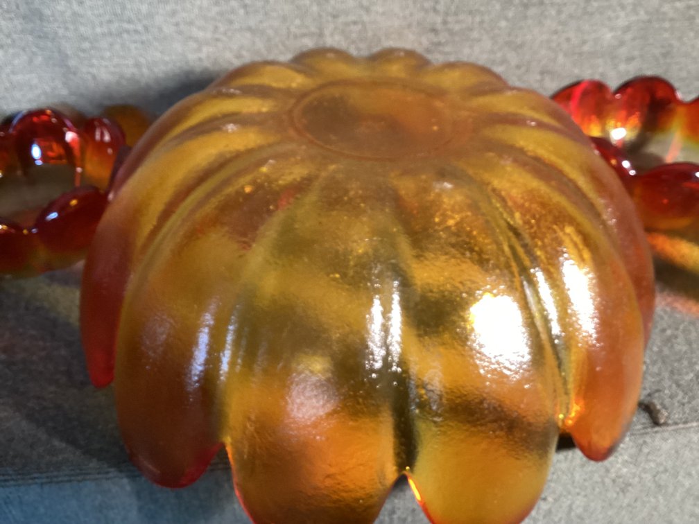 Image for Blenko Sunflower Bowl Salad Set