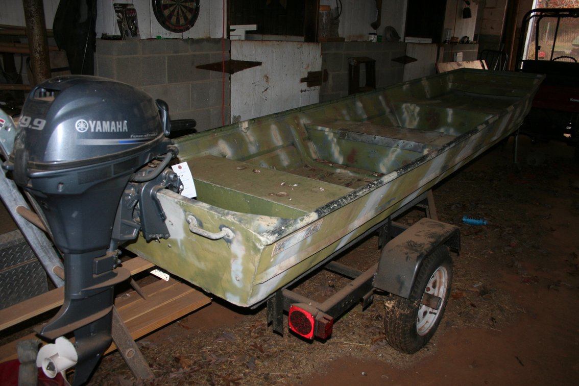 Image for Eldo Craft John Boat / Trailer / Motor / Yamaha Four Stroke 14 Foot