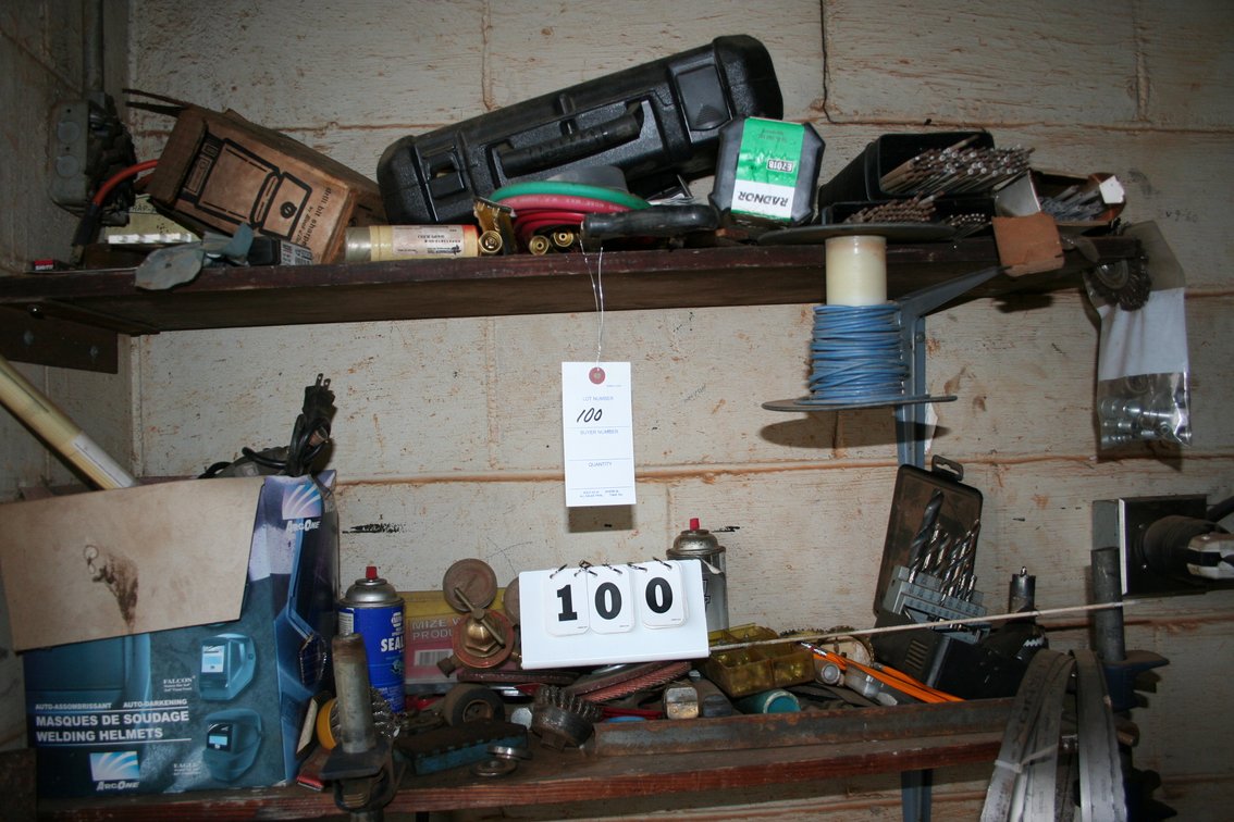 Image for Shelves of Misc Welding Materials, Tools, Parts