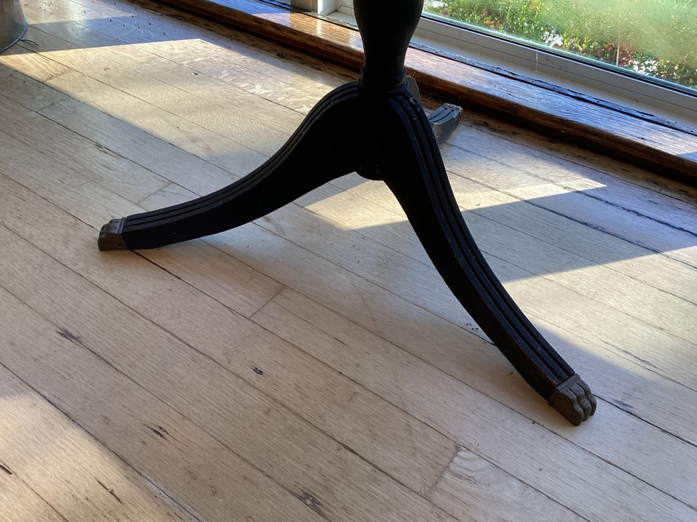 Image for Glass Tiered Table with Saber Leg Base