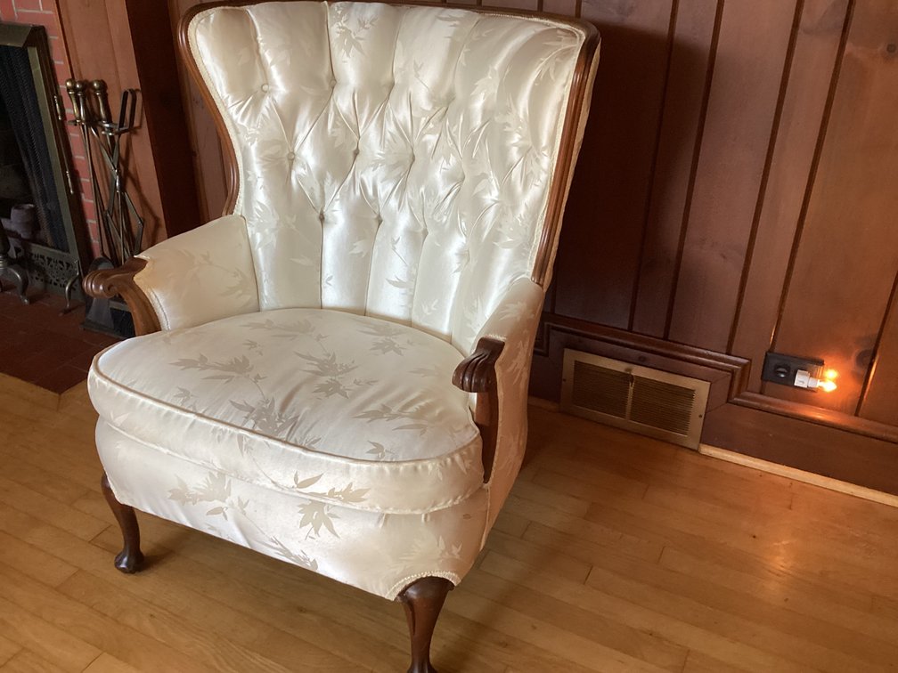 Image for White Upholstered Chair