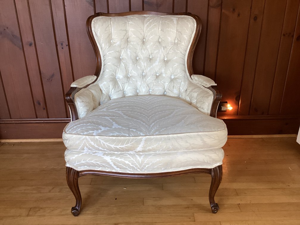 Image for White Upholstered Chair