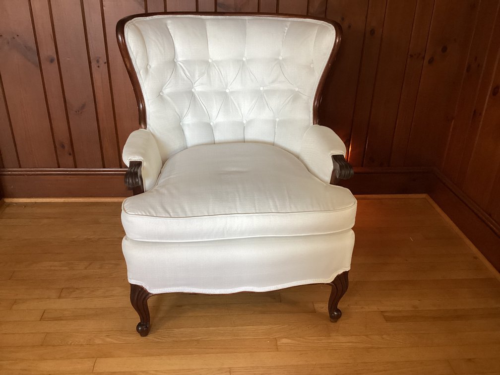 Image for White Upholstered Chair