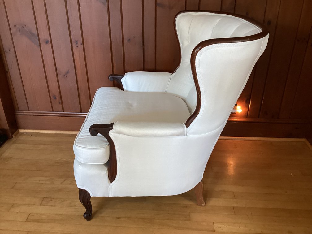 Image for White Upholstered Chair