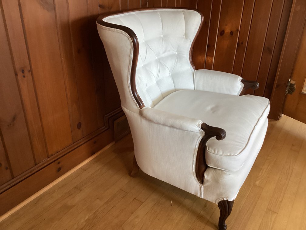 Image for White Upholstered Chair