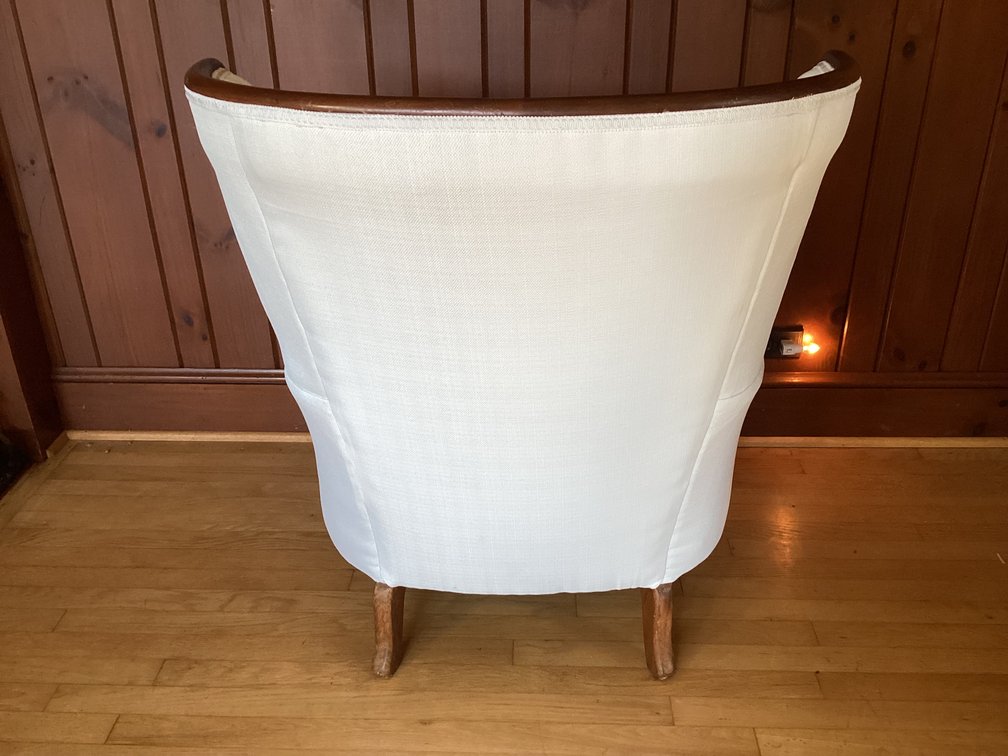 Image for White Upholstered Chair