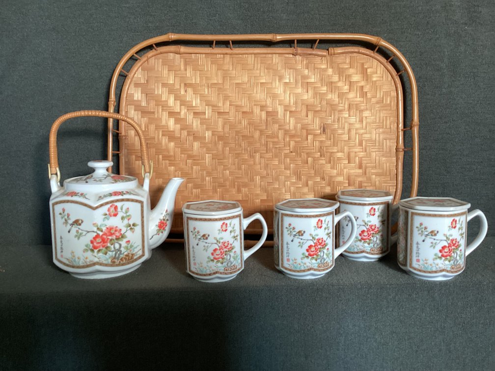 Image for Asian Teapot Cups and Tray