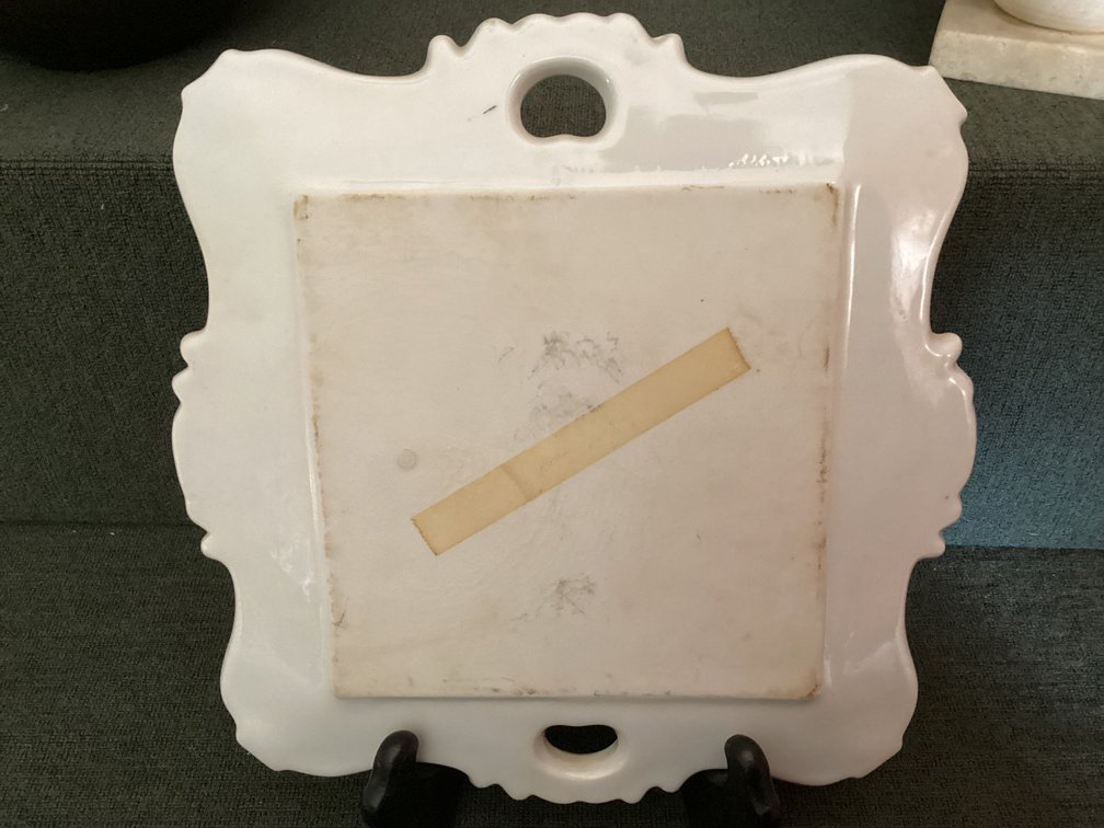 Image for Alabaster Bowl and Hand painted Plate