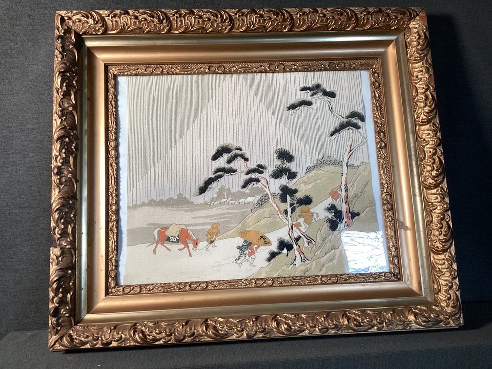 Image for Asian Print on Silk