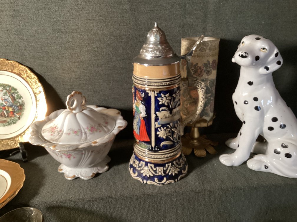 Image for German Stein, Arthur Wood Tea Pot, Partial China Sets, and More