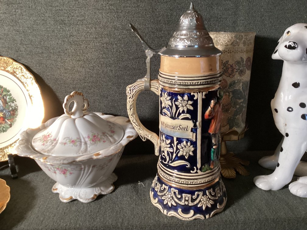 Image for German Stein, Arthur Wood Tea Pot, Partial China Sets, and More