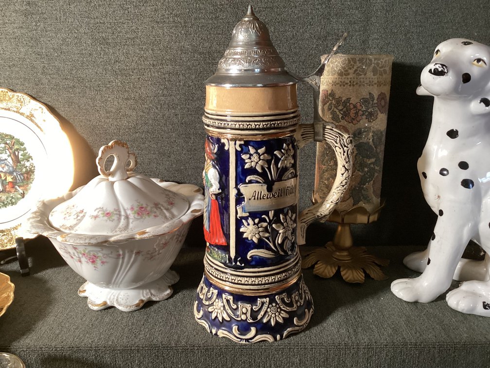 Image for German Stein, Arthur Wood Tea Pot, Partial China Sets, and More