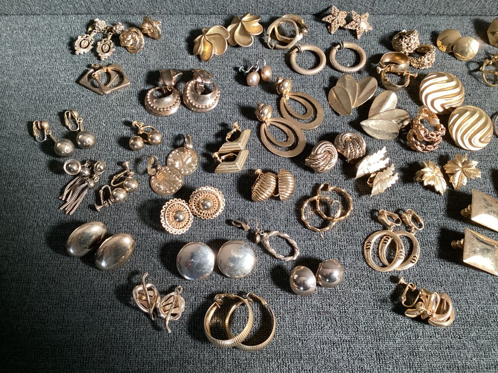 Image for Gold Tone Earrings - Clip On