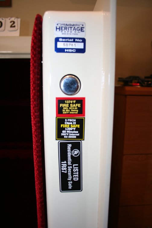 Image for Heritage Gun Safe (18 guns) Serial # 50765 1374*F Fire Safe 30 Minute