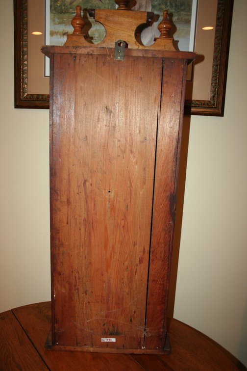Image for Antique Wood Case Clock Brass Movement 42 1/2