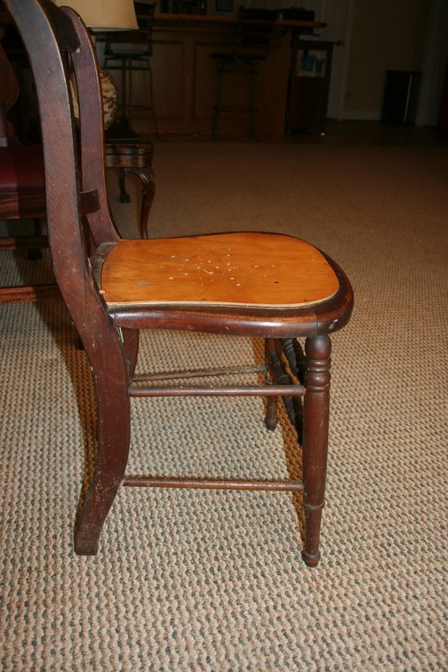 Image for Antique Wooden Chair - Turned Legs