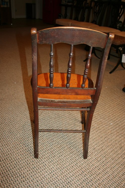 Image for Antique Wooden Chair - Turned Legs