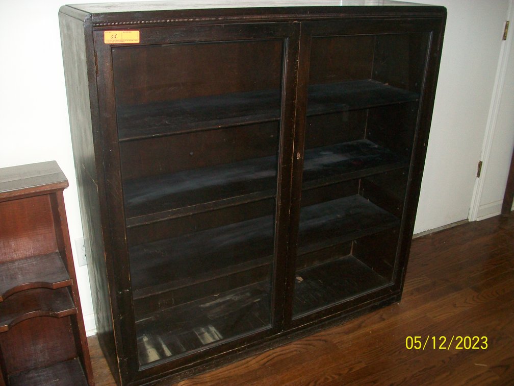 Image for 2 Glass Door Bookcase; 48